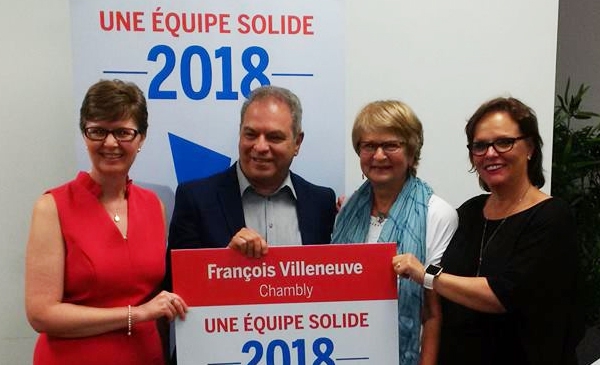 François Villeneuve candidat du Parti libéral du Québec dans Chambly