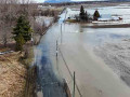 Inondation : Une portion du chemin Salaberry est fermée à la circulation à Carignan