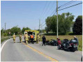 Collision impliquant une moto à Richelieu