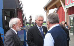 Rare visite de Gilles Duceppe dans Chambly-Borduas