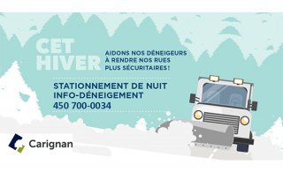 Le stationnement dans la rue de nouveau permis cet hiver à Carignan