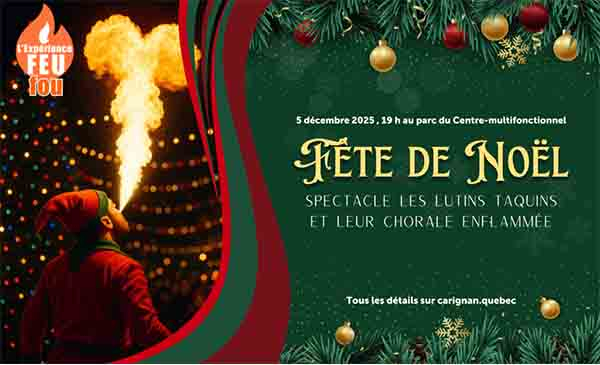 Un spectacle extérieur festif pour lancer la magie des fêtes à Carignan