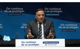 François Legault, Premier ministre du Québec (Photo: capture d&#039;écran de laconférence de presse) 