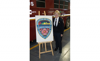 Pierrette Meunier (Photo: Association des pompiers auxiliaires de la Montérégie)