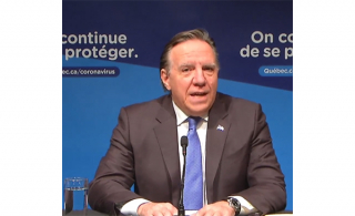 Le premier ministre du Québec, François Legault (Photo: capture d&#039;écran de la conférence de presse)
