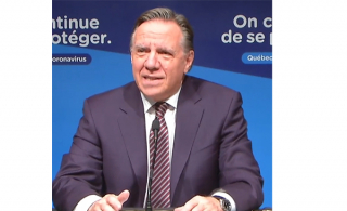 Le premier ministre du Québec, François Legault (Photo: capture d&#039;écran de la conférence de presse)