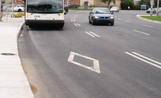 Boulevard Fréchette : Travaux d&#039;aménagement d&#039;une voie réservée pour le transport en commun