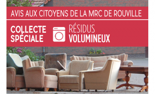 MRC de Rouville : collecte de résidu volumineux