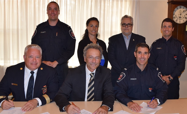 Une nouvelle convention collective jusqu’en 2023 pour les pompiers de Chambly