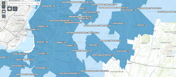 État de la situation par municipalité en date du 11 avril 2020