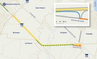 Voie réservée sur l’autoroute 10 entre les autoroutes 30 et 35