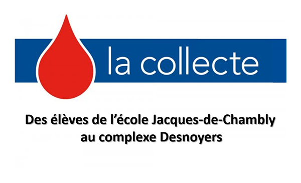 Collecte de sang des élèves de l’école Jacques-de-Chambly