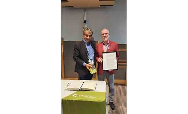 La Ville de Carignan rend hommage à Chris Adam