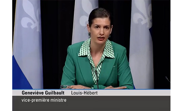 Vice-première ministre du Québec, Geneviève Guilbault (Photo: Courtoisie)