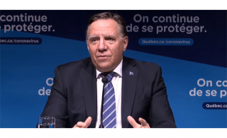 François Legault, Premier ministre du Québec (Photo: capture d&#039;écran de la conférence de presse)