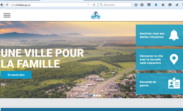 Un nouveau site Internet à Richelieu