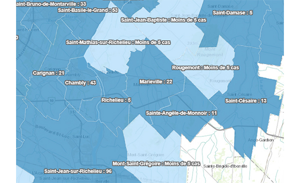 COVID-19 : état de la situation en Montérégie en date du 22 avril