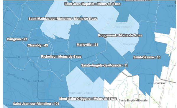 COVID-19 : bilan en Montérégie en date du 24 avril