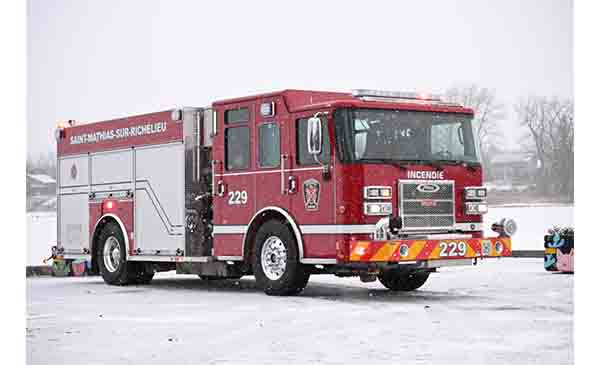 Une nouvelle autopompe pour la Municipalit&eacute; de Saint-Mathias-sur-Richelieu
