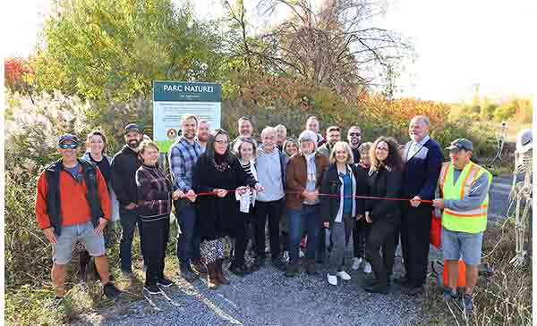 La Ville de Chambly inaugure le parc naturel des Ruisseaux